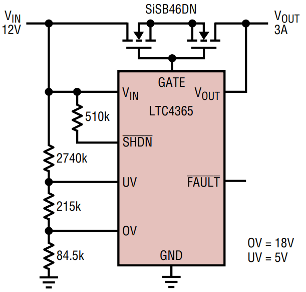 LTC4365IDDB TRMPBF